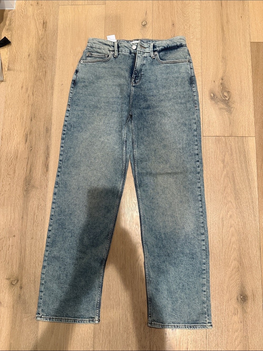 Good American NWT Straight Leg Jeans in Light Blue